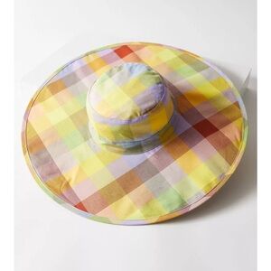 Baggu Madras packable hat.  NWT